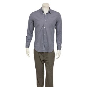 Junya Watanabe Man Men’s Blue Mini Box Pattern Button Shirt